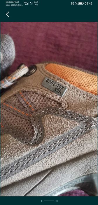 Semi ghete piele drumetie 36.5...37 ca noi