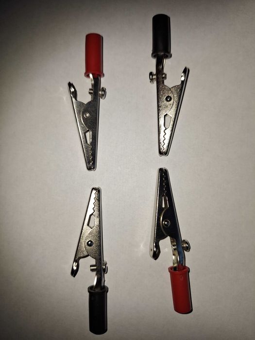 Set de doua cleme crocodil pentru cablu-terminal cablu