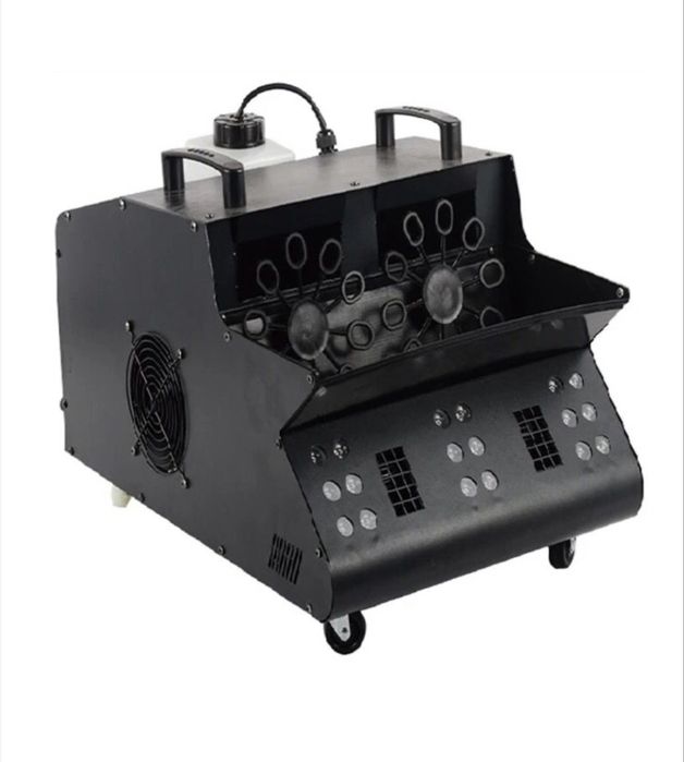 Masina de fum si baloane pentru petreceri telecomanda 3000 W 18 led