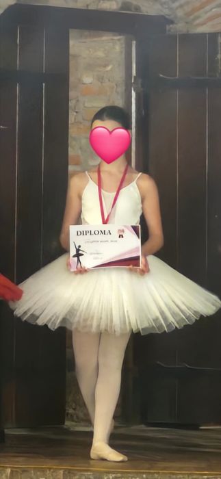 Tutu balet alb pentru fete si fetițe