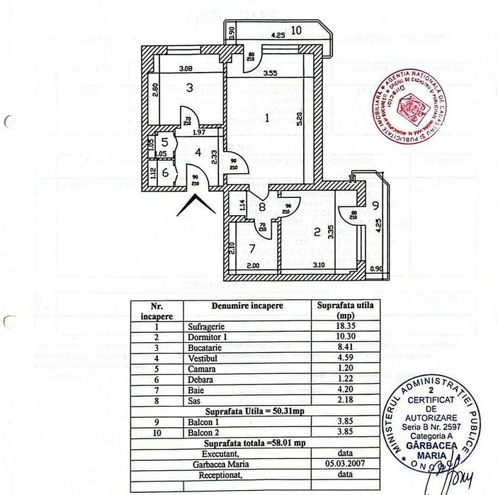 Apartament  2 camere vanzare | Turda – Parc Regina Maria | Comision 0%