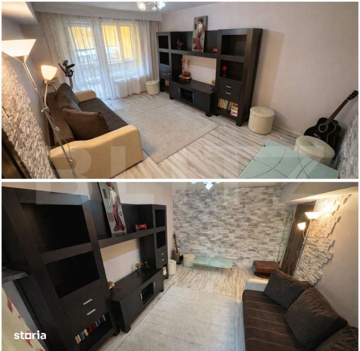 Apartament 2 camere, mobilat complet, etaj 1 – Bd. Unirii, Reghin
