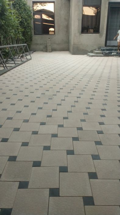 Укладка плитки брусчатка