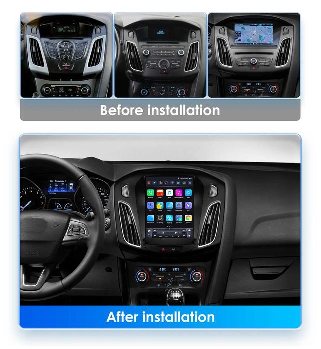 Мултимедия 9.7″ за FORD FOCUS 3 MK3 Android 14 CARPLAY навигация