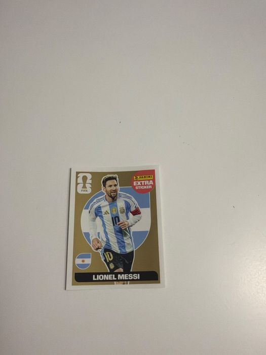 Cartonas messi extra sticker gold panini world cup 2026