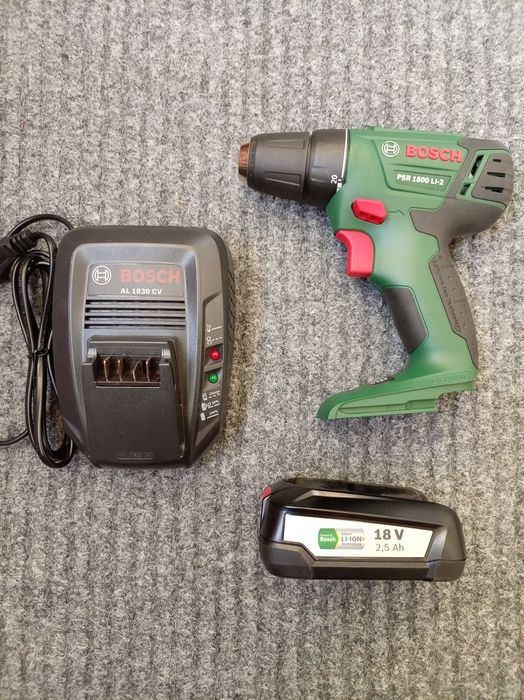 Акумулаторен винтоверт Bosch PSR 1800 LI-2 / 18 V , 2,5 Ah , 38,0 Nm/