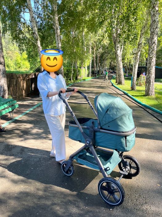 Коляска трансформер Ining baby X1-S, зеленый