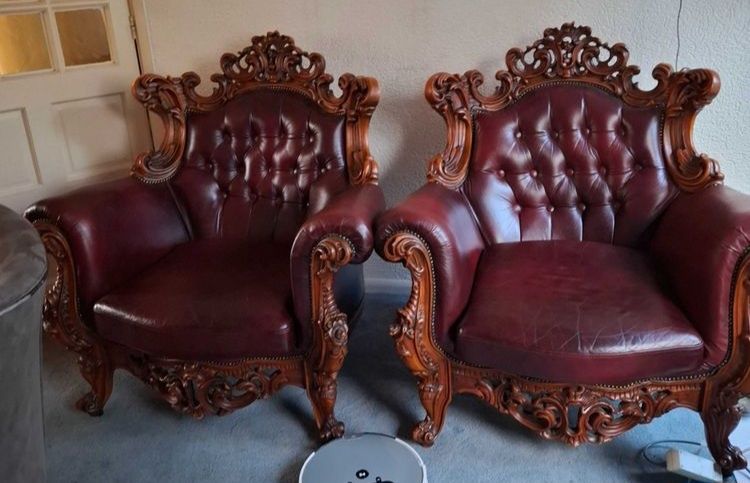 2 БАРОКОВИ ГАРНИТУРИ -диван ,2 кресла