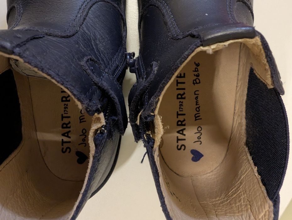 Обувки естествена кожа /над глезена/ 24 номер