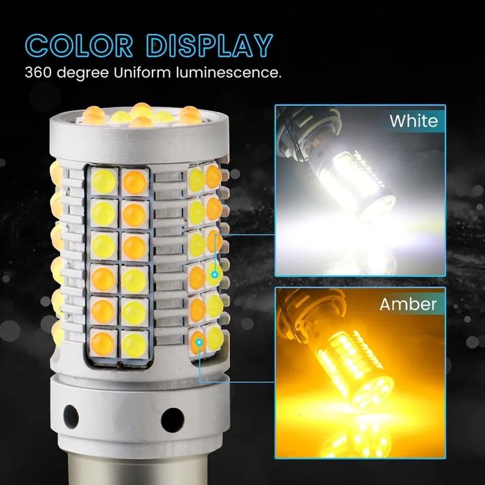 НОВО! DRL LED 1156 BA15S P21W BAU15S PY21w Т20 7740 ДРЛ мигач и дневни