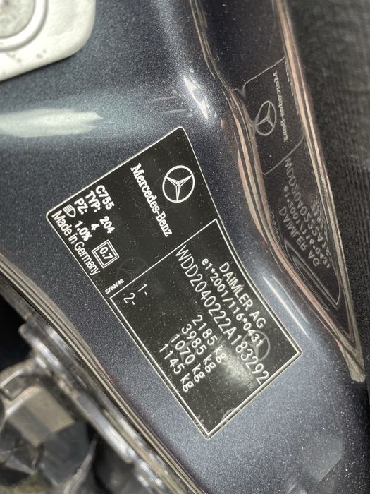 Capota motor Mercedes w204 C class 2009