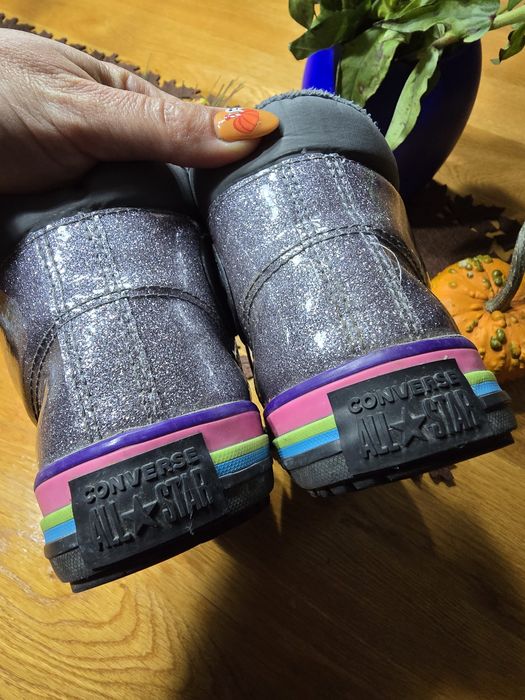 Teneși ghete Converse 37 cu sclipici impermeabili de primăvară/toamnă