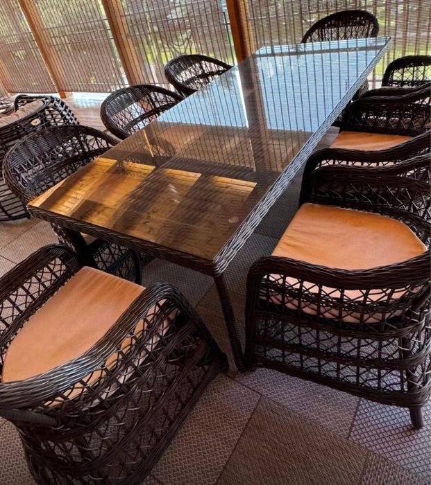 Ротанговая мебель для террасы