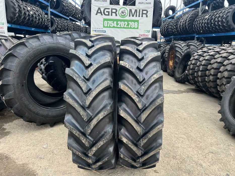 Anvelope noi 16.9-34 marca OZKA cu 10 pliuri pentru tractor spate CASE