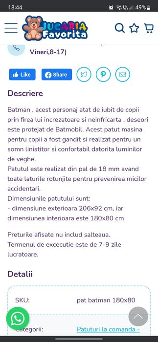 Pat mașina lui Batman