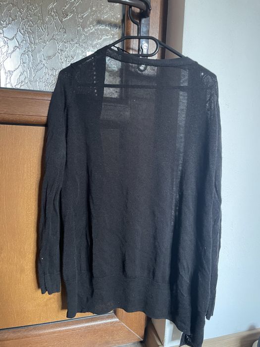 Cardigan Negru Subțire de Vară / Toamnă cu Mâneci Reglabile