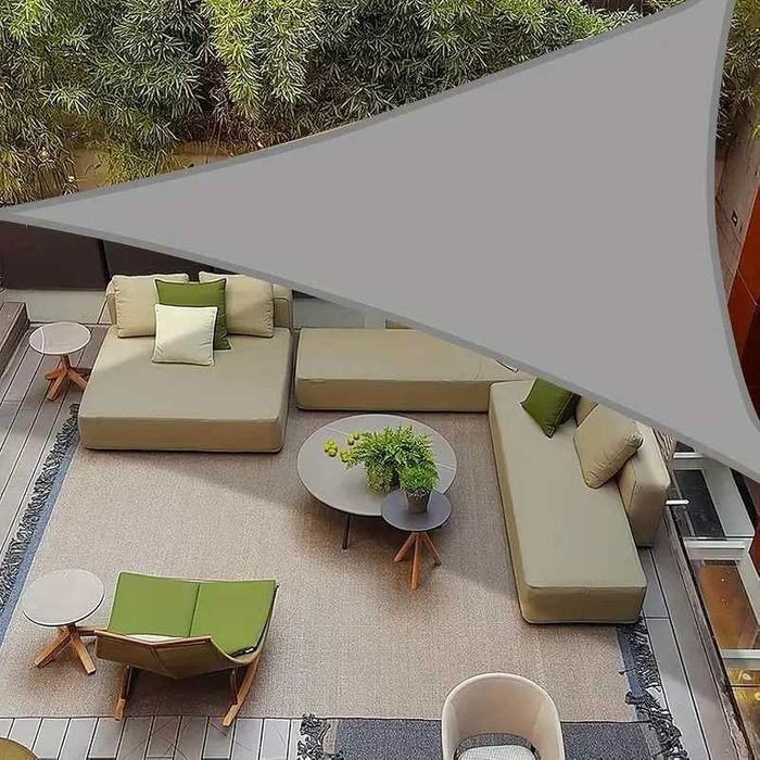 Водонепромокаема триъгълна Тента - сенник за градина или басейн 3х3х3