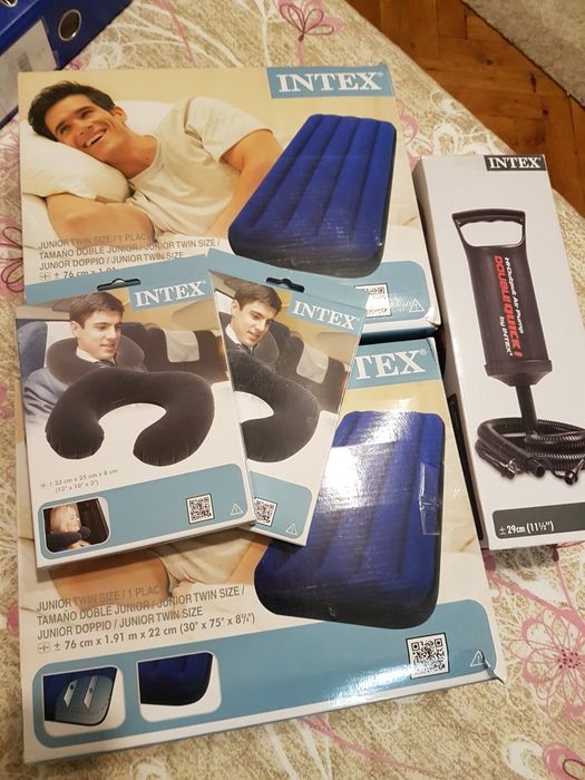 2 бр. Надуваеми матраци+подарък възглавнички и помпа
