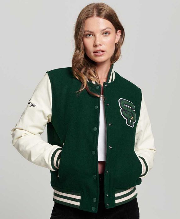 Jachetă bomber SuperDry Varsity Patched - ca noua