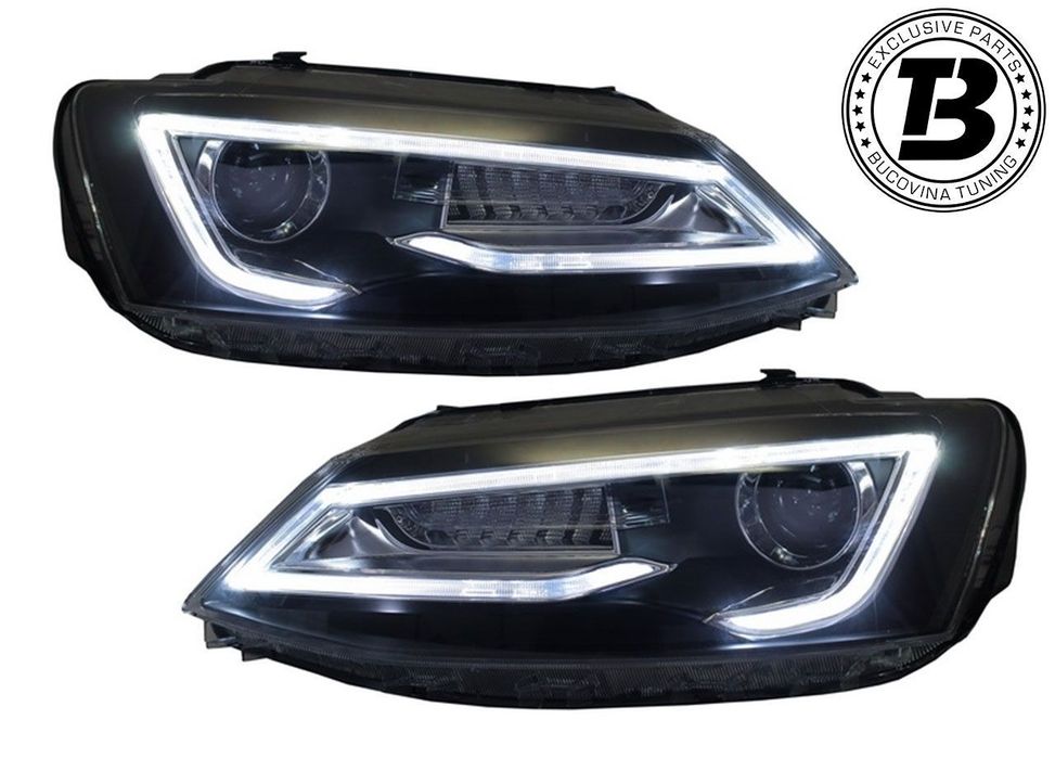 Faruri LED compatibile cu VW Jetta Mk6 VI Bi Xenon Design