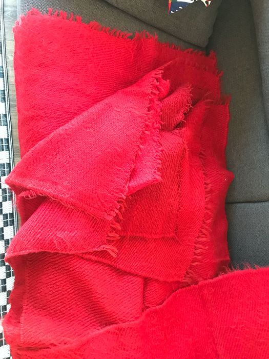 Cergi cuverturi lana rosie de la Sapanta originale anii 80