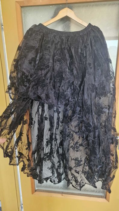 Черна пола, подходяща за косплей, хелоуин