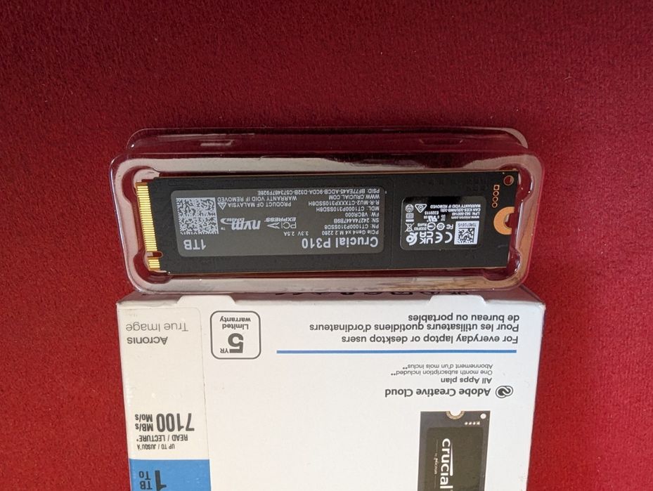 НОВ | 1TB Crucial P310 | NVMe SSD диск Gen4 | скорост до 7100 MB/s
