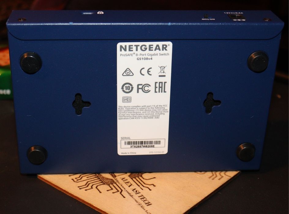Unmanaged Switch Metal 8 x 1 Gigabit Netgear ProSafe GS108 V4