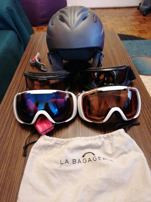 Cască schi și ochelari schi