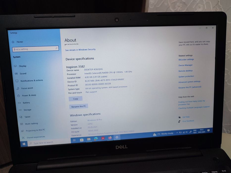 Laptop dell inspirion / Schimb cu trotineta electrica.