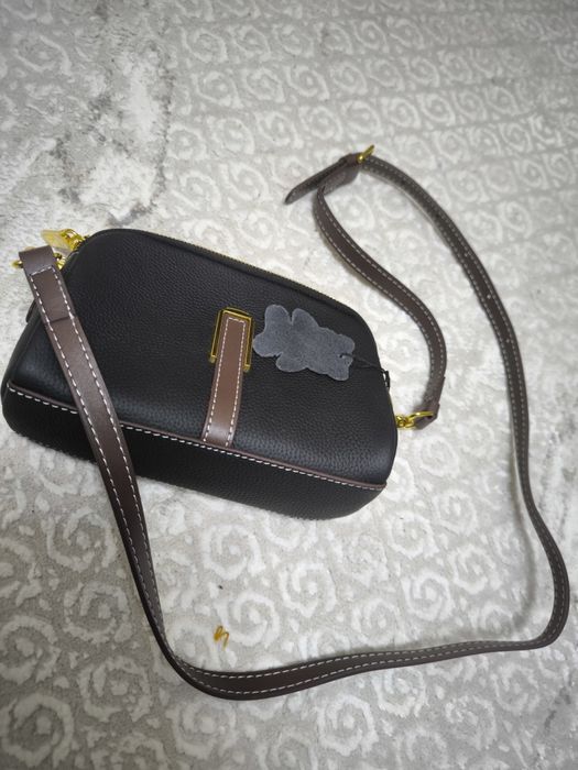 Сумка черная натуральная кожа