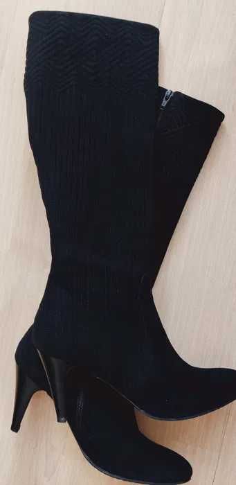 Сапоги замшевые черные 37 размер