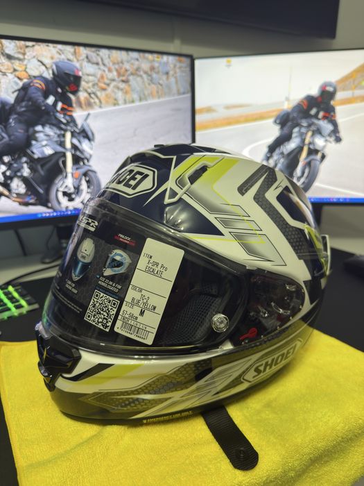 Shoei X Spr Pro Escalate TC-2 Blue Yellow Marimea M