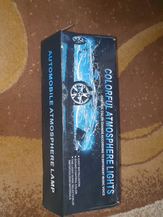 Lumini ambientale auto cu telecomandă