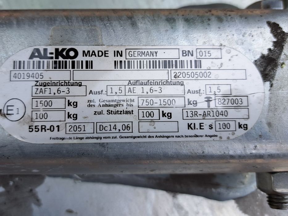 Frana  rulota BPW Zaf 1.6-3 1600 kg