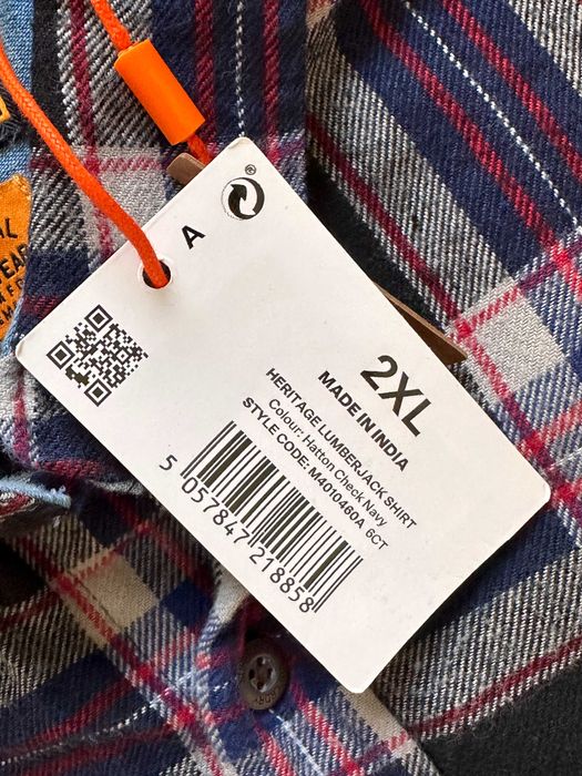 Camasa SUPERDRY Flanel Carouri Maneca Lunga Barbati | Marime 2XL