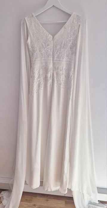 Rochie mireasă Ligia Bridal + voal, curățată profesional, S-M, elegant