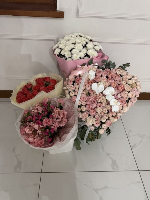 Цветы букеты сегодня купила