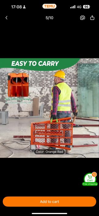 Сгъваема работна платформа / мини скеле – метална конструкция