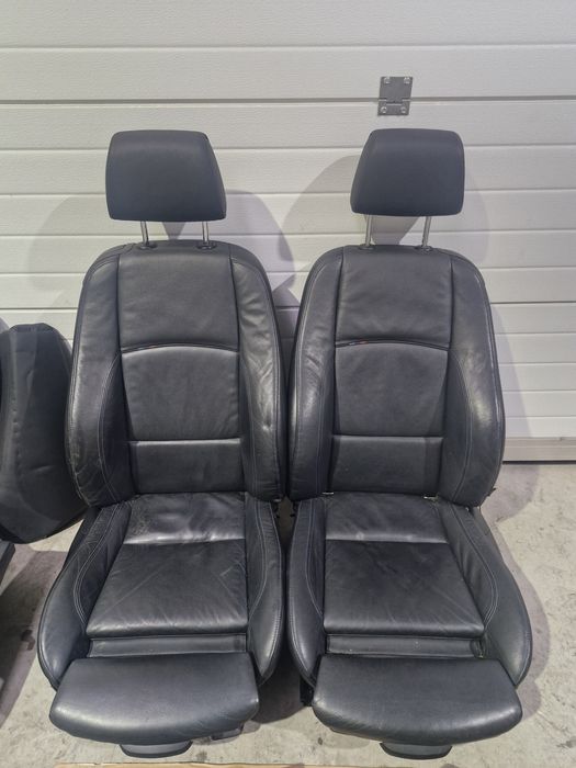 Scaune interior piele neagra recaro sport cu incalzire  bmw e92