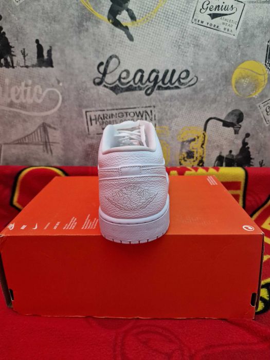 Air Jordan 1 low white, marimea 49