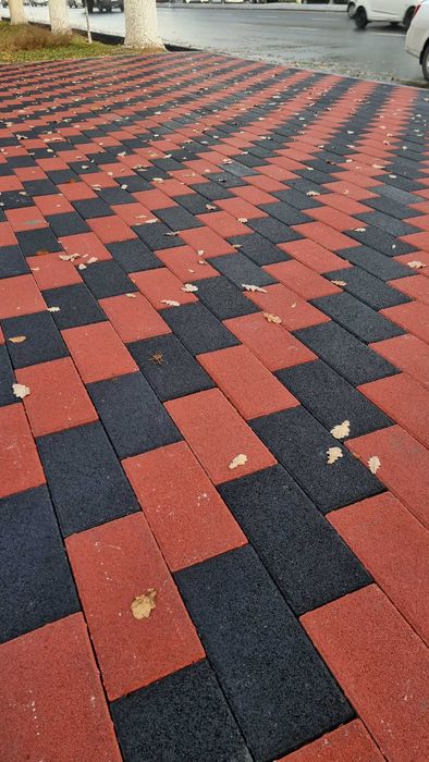 Тротуарная пресс плитка.Брусчатка "Бульвар" 20*40. Bruschatka. Bordyur