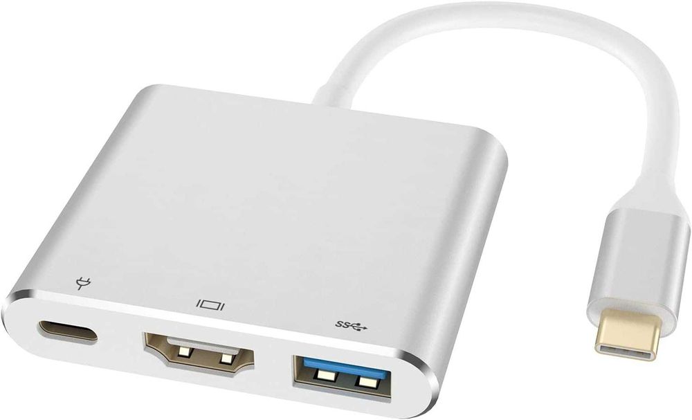 НОВ! USB-C към HDMI адаптер 3-в-1 – 4K, PD 100W, USB 3.0