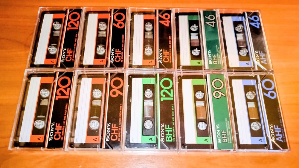 10-Коллекционных Аудиокассет SONY
