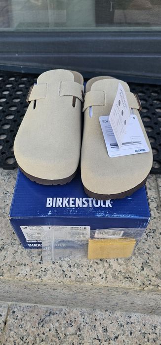 Birkenstock boston size 38 khaki bej