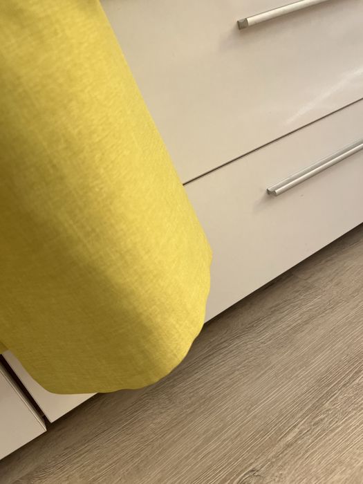 Сако цвят лайм дънково яке с каракул