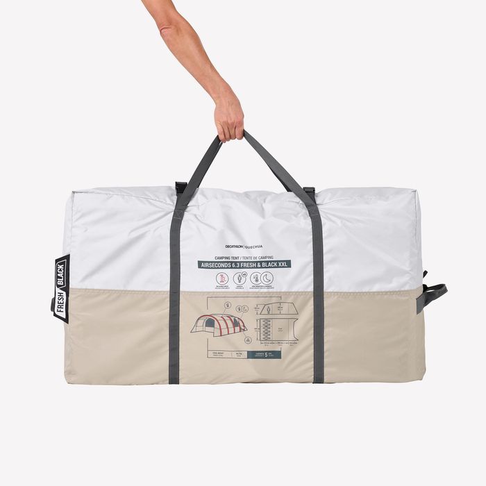 Cort de camping gonflabil 6 persoane 3 - produs resigilat Decathlon