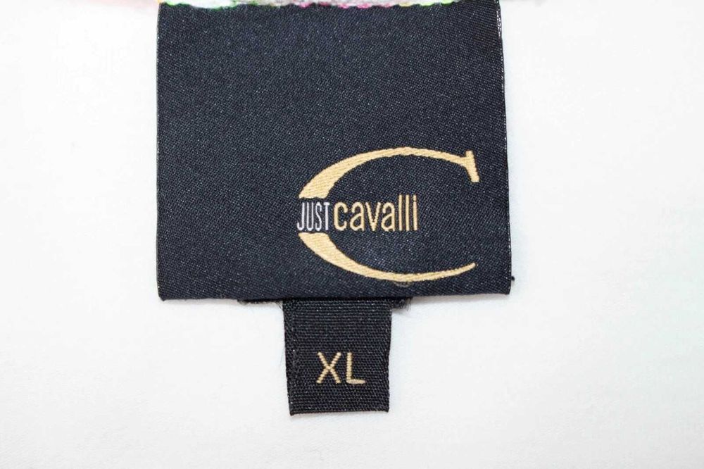 Just Cavalli оригинална дамска блуза бяла с крокодил M-L