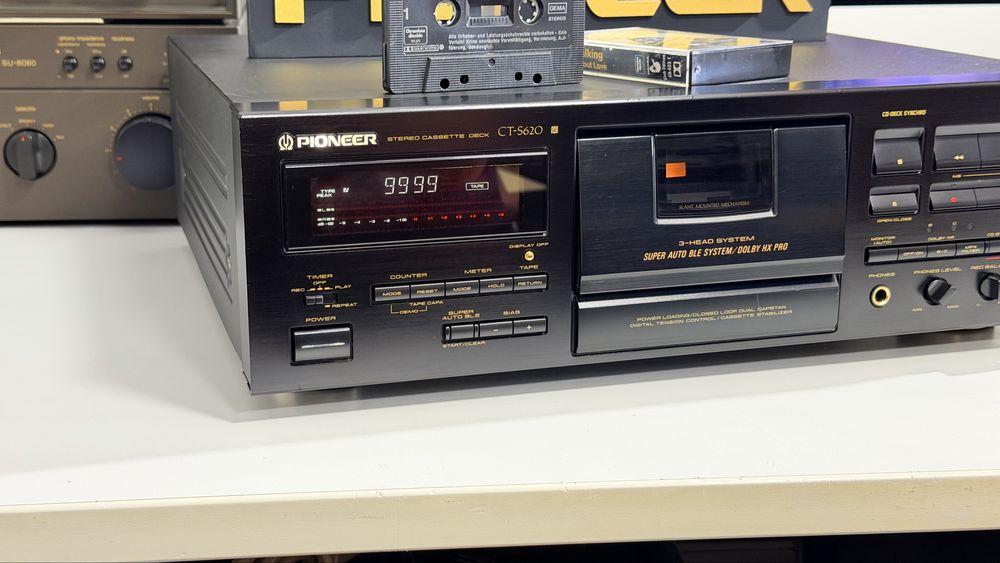 Pioneer CT-S620 – Stereo Cassette Deck 3 Head, Reference Master, Super Auto BLE, Dolby B/C, HX Pro, Dual Capstan
