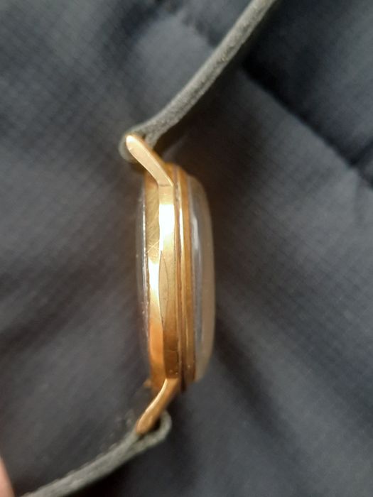 Часы Полет позолоченные с будильником